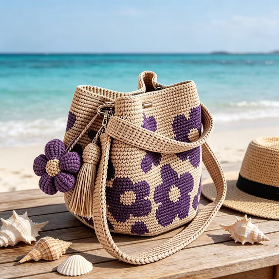 Crochet Flower Bag