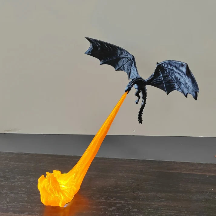 Fire-Breathing Dragon Statue