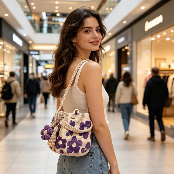Crochet Flower Bag